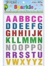 Alphabet Glitter Sticker