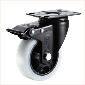 Medium Duty Double Ball Bearing Nylon Caster Wheels