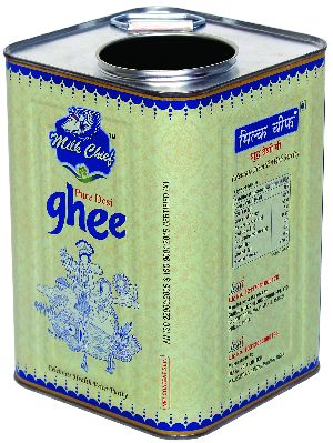Square Tin Container