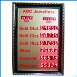 Jewellery Rate Display Boards