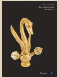 Gold Polished Wash Basin Mixer Tap