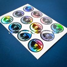 hologram circle labels