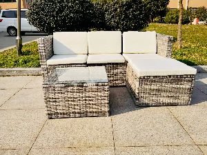 5 Piece Steel Rattan Sofa Set