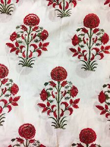 Block Printed Cotton Fabric