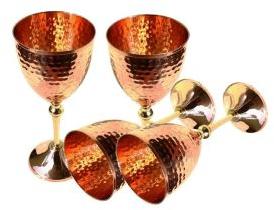 Copper Brass Wine Bar Goblet