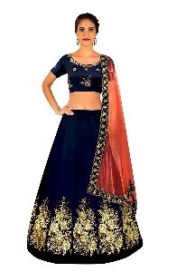 Blue Gulabo Lehenga