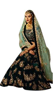 Heavy Green Lehenga