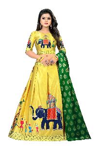 Yellow Elephant Lehenga