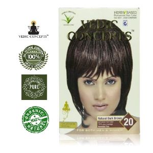 Vedic Concepts Herbal Hair Color- Natural Dark Brown-No.20