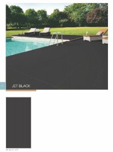 600x1200mm Full Body Vitrified Jet Black Tiles