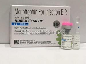 Humog Injection (75 I.U and 150 I.U) Available