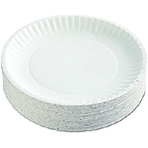 White paper plate