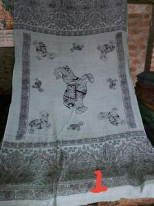 Elephant Printed Cotton Stoles