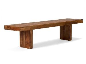 Solid Wood Capital Bench