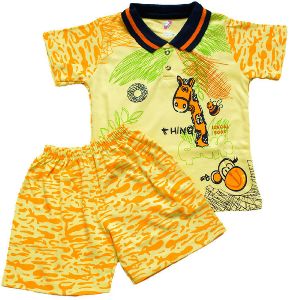 Boys Half Sleeve Shirt & Pant Set