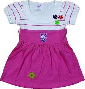 Kids Short Sleeve Cotton Frock