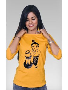 Makhanchor Printed Ladies T-Shirt