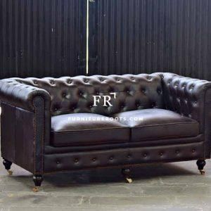 Black Leather Loveseat