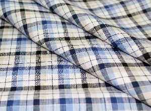 Checkered Linen Fabric