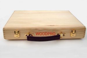 wooden briefcase