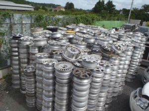 Aluminium wheel scrap