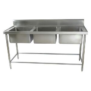 Stainless Steel Three Sink