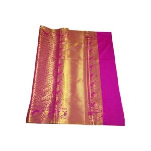 Magenta Chanderi Silk Saree