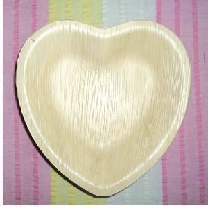 Areca Leaf Heart Shapes Plates