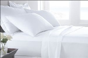 Plain Percale White Bed Sheet