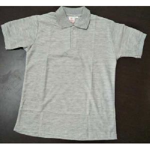 Mens Grey Polo T-Shirt