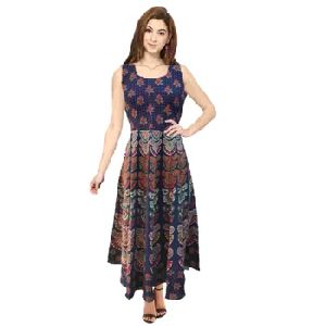 Moor Pankh Cotton Long Frock Kurti