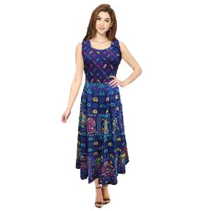 Rajasthani Printed Cotton Long Frock Kurti