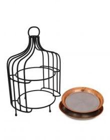 Copper Caged Snack Stand