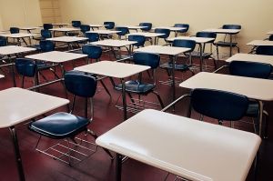 School Desk and Bench