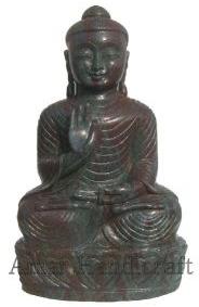 Corundum Ruby Buddha wtih good carving, statue Sculpture in Gemstone