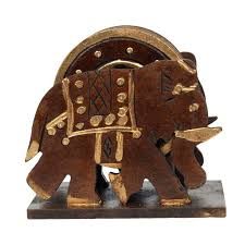Wooden Elephant Tea Coaster