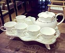 Tea Cup Set With Tray
