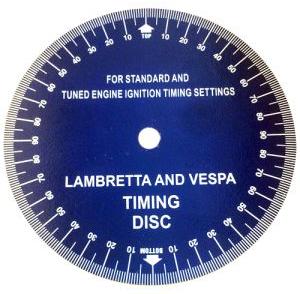 Lambretta Scooter Ignition Flywheel Aluminium Timing Disc Blue