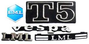 Vespa PX LML T5 Monogram Badge Logo Emblem Kit