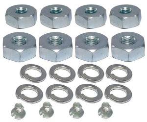 Vespa VBB VBA Set Of 8 Drum Nut Washer Screw Kit