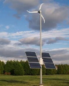 Wind Turbine Solar Power System