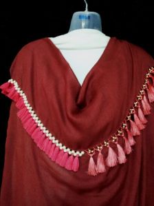 Red Tassel Dupatta