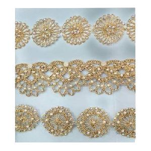 Fancy Beaded Zari Lace