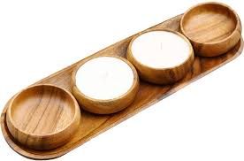 Wooden Dip Small Bowl