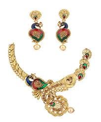 Kundan Meena Necklace