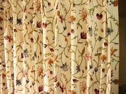 Crewel Fabric Curtains