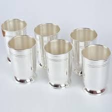 silver glass set