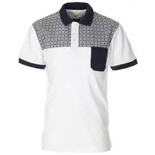 Mens Polo With Flat Knit Collar