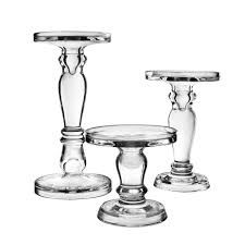 Glass Candlestick Holder