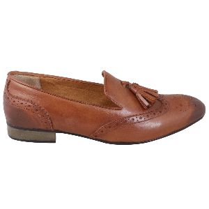 Men's Leather Tassel Loafer(FL-151)